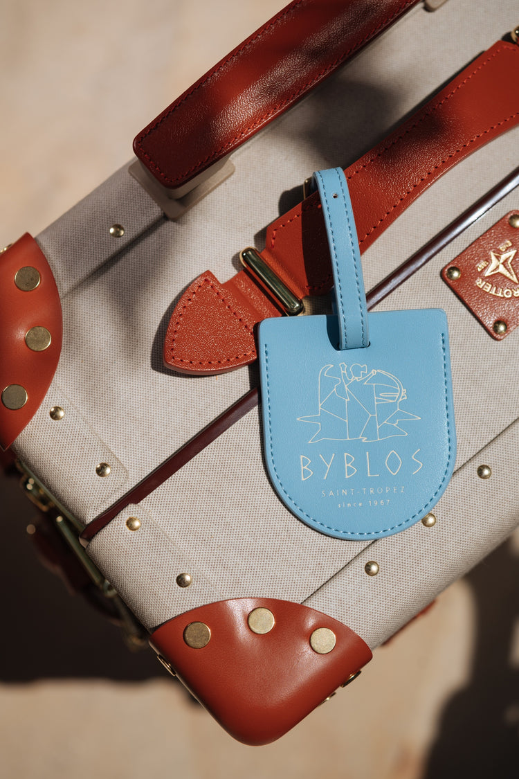 Étiquette de bagage en cuir Byblos
