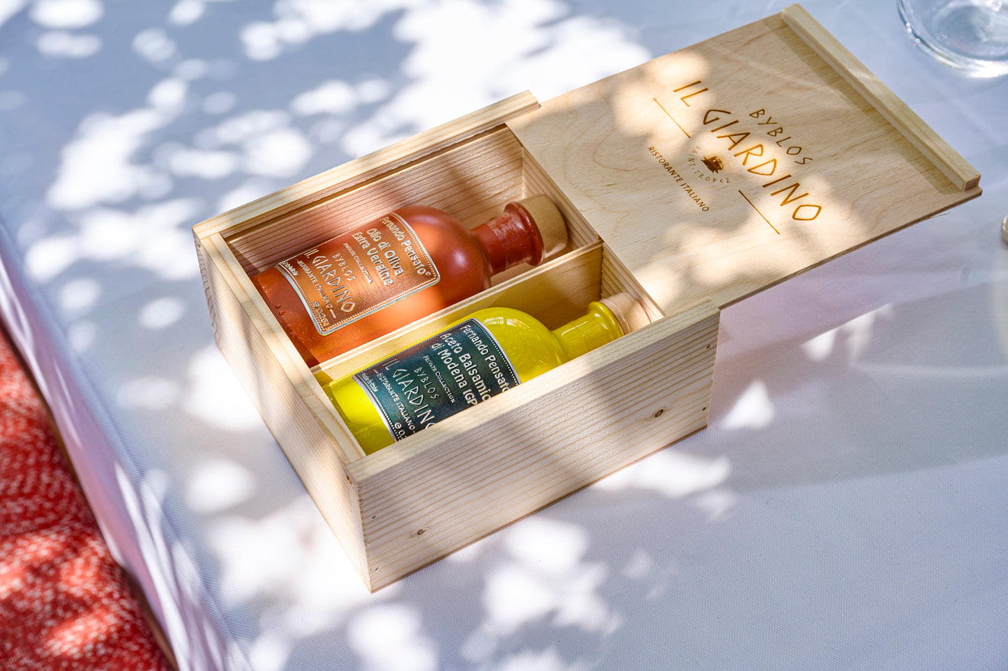 Coffret huile & vinaigre il giardino