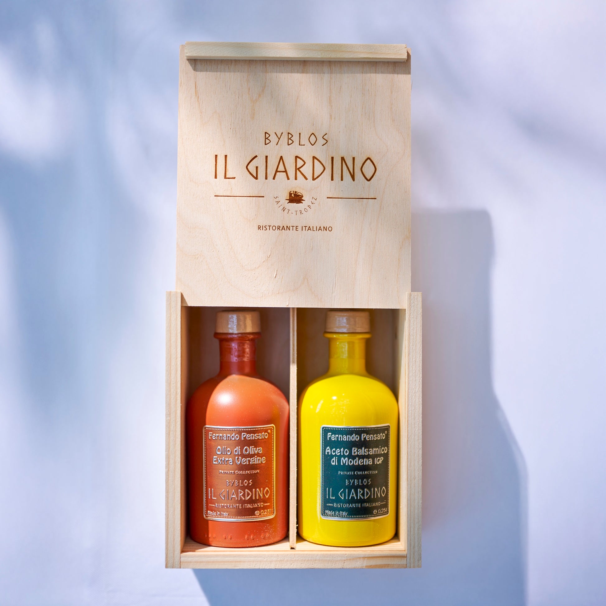 Coffret Huile & Vinaigre Il Giardino — Byblos Saint-Tropez
