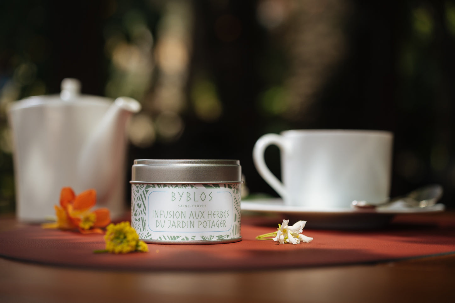 Infusion du potager Byblos — verveine, menthe verte et tagète