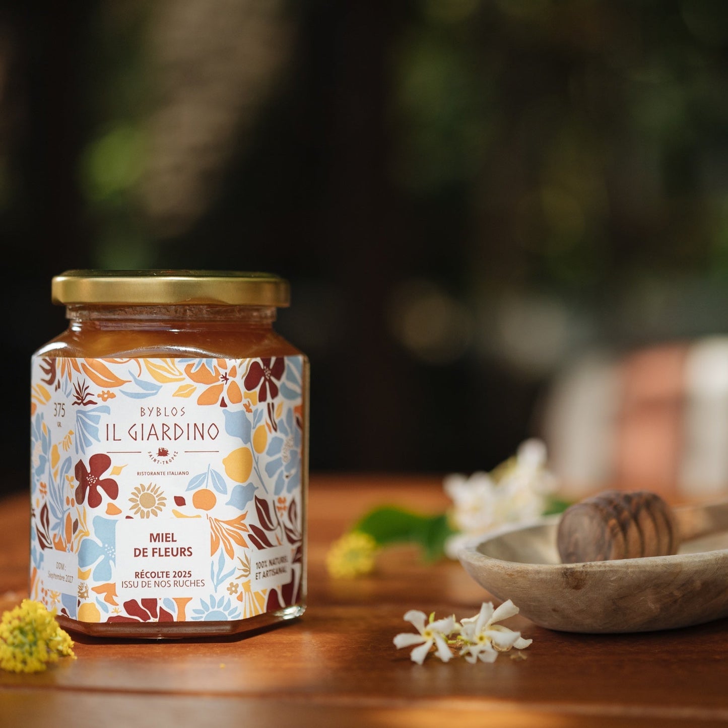 Miel de fleurs sauvages Byblos — pot de 375 g