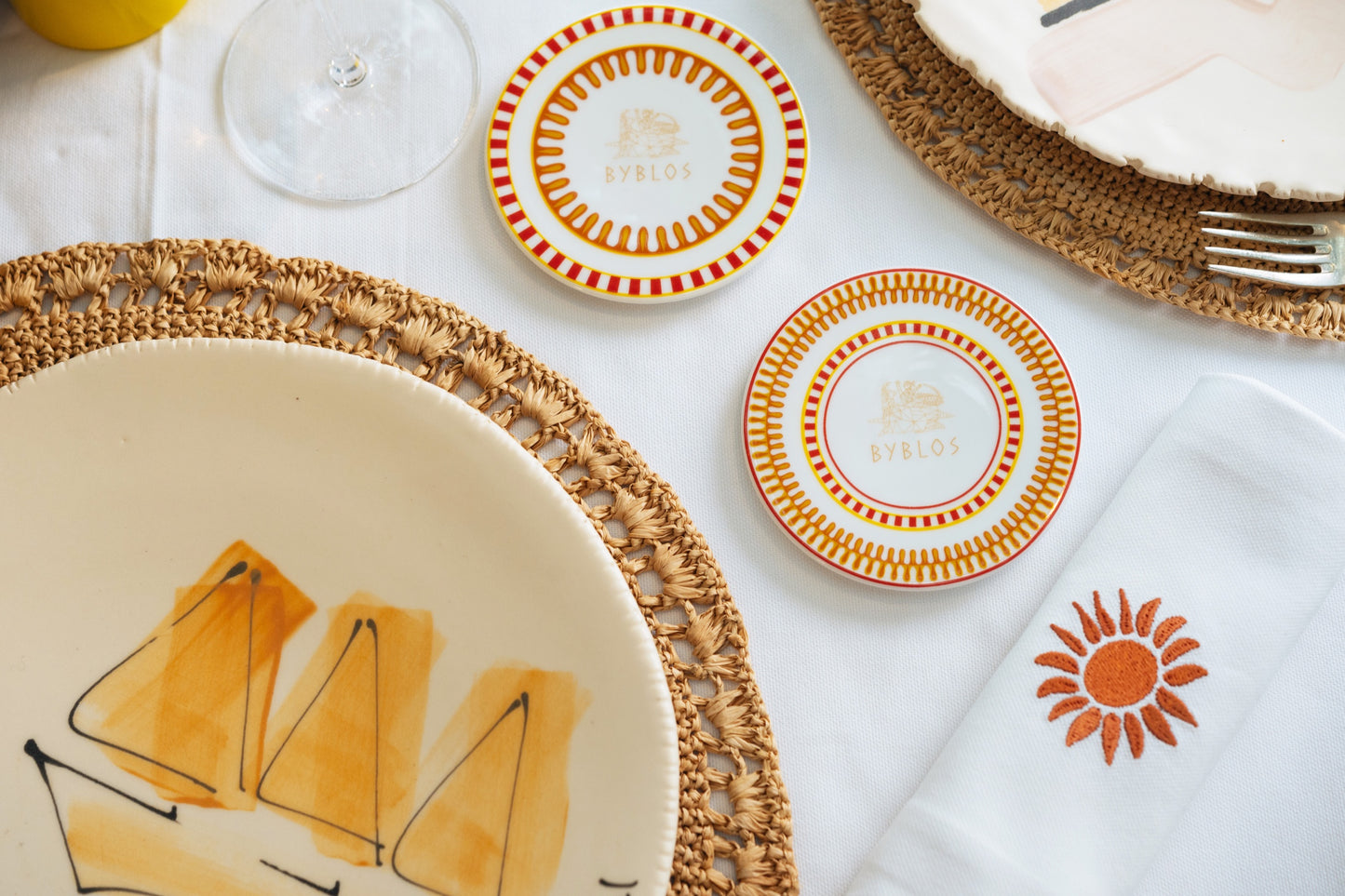 Set de 4 dessous de verre Byblos