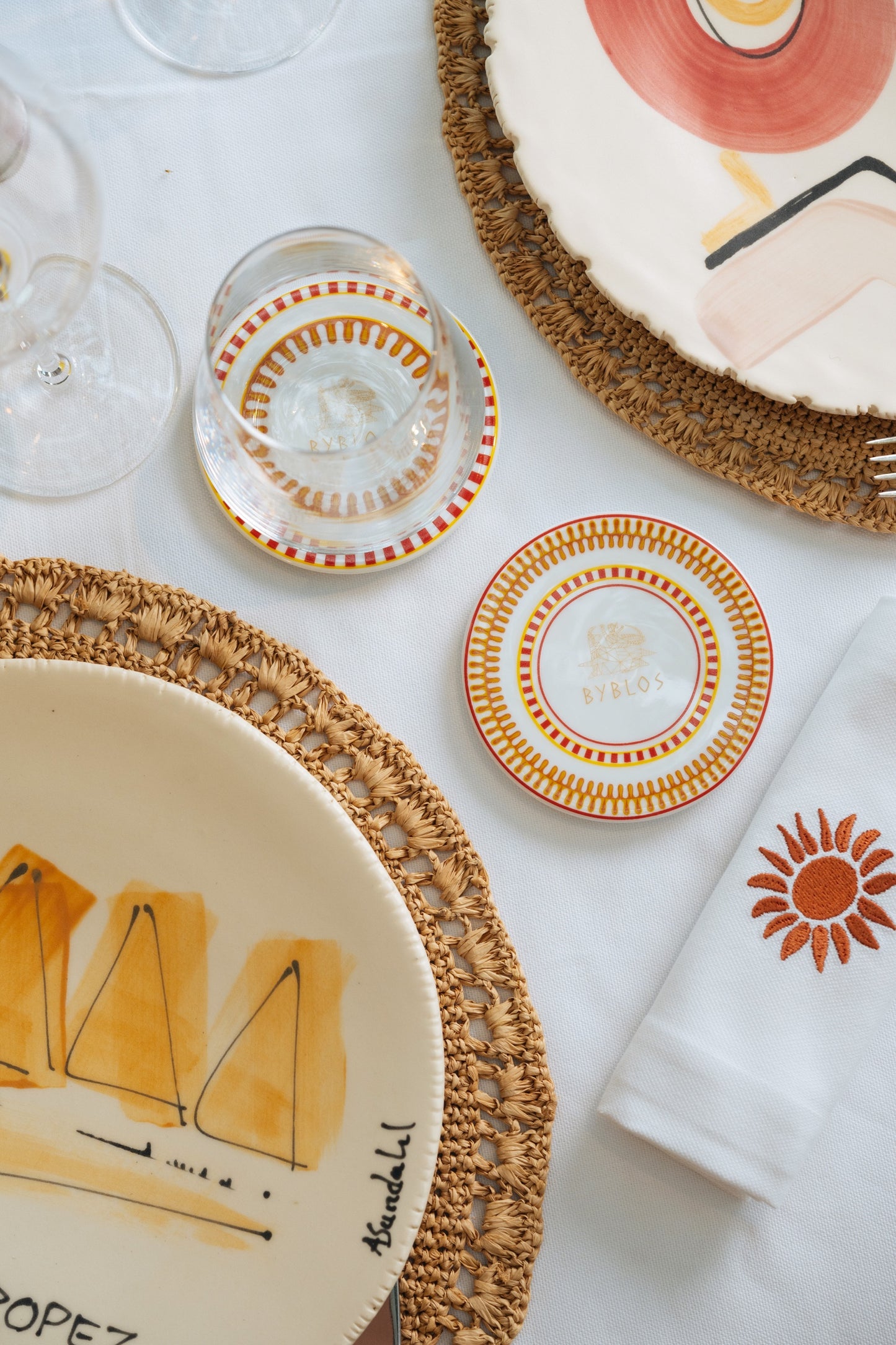 Set de 4 dessous de verre Byblos