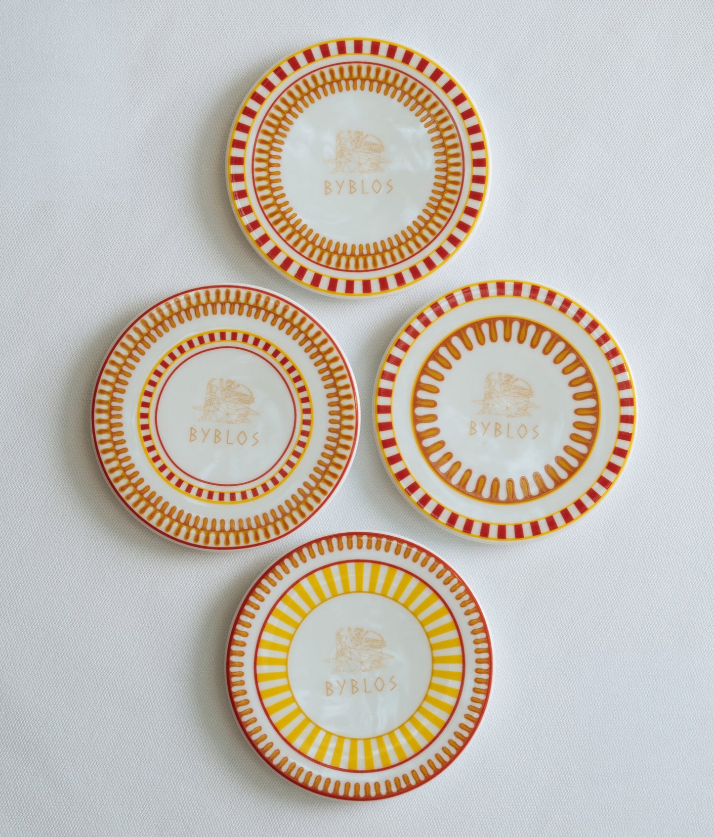 Set de 4 dessous de verre Byblos